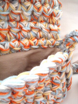 futuregirl craft blog : Tutorial: Sew A Lining Into A Crocheted Bag